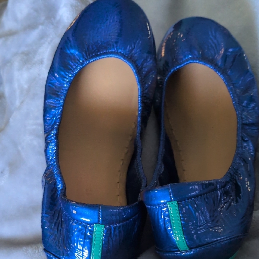 Tieks Sapphire Blue Patent Leather Ballet Flats